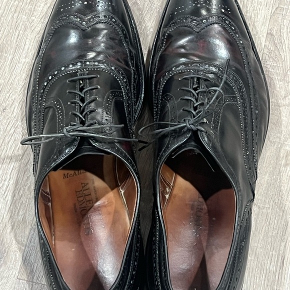 Allen Edmonds Size 14 Full Grain Black McAllister Oxford Wingtip Dress Shoe - Picture 7 of 13